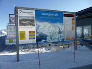 Information board at the mountain station