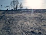 Groomed slope at Bläsiberg