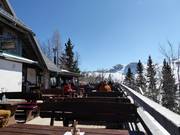 You can end your ski day on the sun terraces