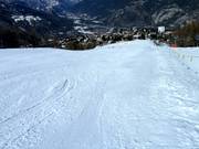 Easy valley run in Sauze d'Oulx