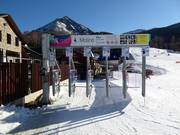 Information at the boarding areas of the chairlifts