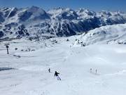Wide terrain below the Hundskogel