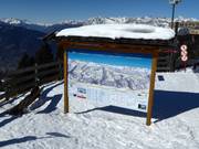 Area map at the mountain station