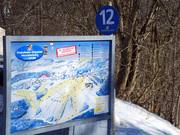 Information board at the Dorf car park