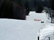 Perfectly groomed slope