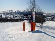 Slope signage in Hovden