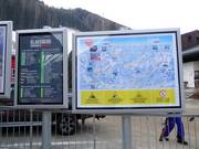Slope map and current information of Skiworld Ahrntal at the valley station