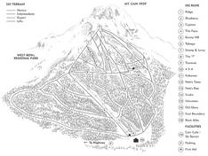 Trail map Mount Cain