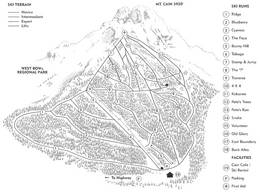Trail map Mount Cain