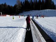 Conveyor belts at the Castelir valley station (Bellamonte)