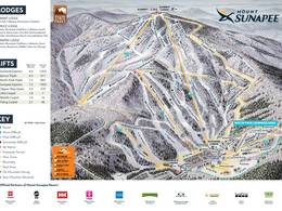 Trail map Mt. Sunapee