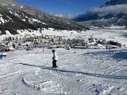 Easy slopes at the Familyjet gondola in the valley