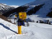 Snow cannon at the Bodmenstafel chairlift