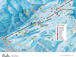Trail map Vals – Dachberg