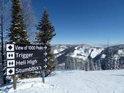 Many very difficult runs start at the summit.