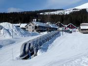 Covered conveyor belt in the Tourist Center