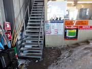 Operating information at the highest point in the Tūroa ski area