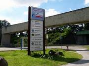 Information on arrival at the ski hall