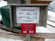 Information board at the valley station
