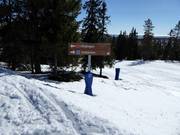 Slope signage in the Idre Fjäll ski area