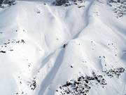 The back side of the Tête de Bellard is very avalanche prone and should only be attempted with a local guide!