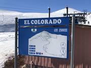 Information at the ski lift entry