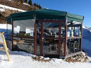 Umbrella bar Dampfkess'l at the Almstüberl restaurant