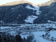 In Flachau, the slopes lead right into the village.