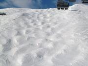 Mogul slope at the Madrisella