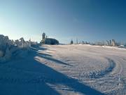 Groomed slope at Fichtelberg
