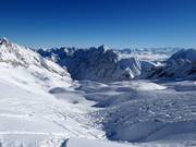 Deep-snow slopes at the Oberes Weißes Tal