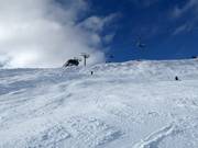 Mogul slope in the Coronet Peak ski area