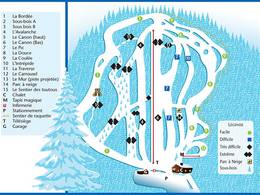 Trail map Mont Avalanche