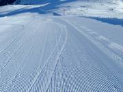 Groomed slope at Venet
