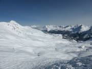 View over the ski resort of Arosa
