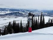 Snow cannon in the Jackson Hole ski area