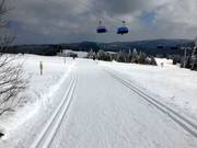 The Schonach-Belchen long distance cross-country trail leads right through the ski resort. 