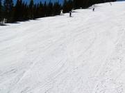 Groomed slope in Breckenridge