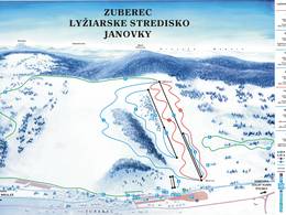 Trail map Janovky – Zuberec