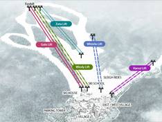 Trail map Konjiam Resort