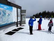 Guides are available to answer questions in the ski resort