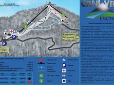 Trail map Crni vrh – Bor