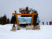 Detailed trail map at Mont-Saite-Anne