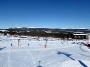 Practice slopes in the valley area