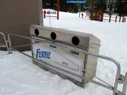 Recycling in the Fernie ski area