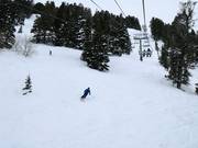 Steep descents at the John Paul Express