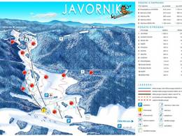 Trail map Javornik