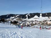 View from the ski slope over Weitnau