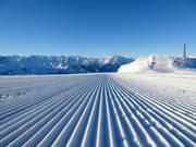 Very well-groomed slopes