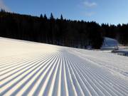 Perfect slope preparation in the ski resort of Hochficht